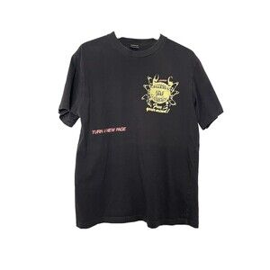 Gotcha Mens Large Dark Gray Surf Skate "free Your Mind" Graphic Tshirt Tee